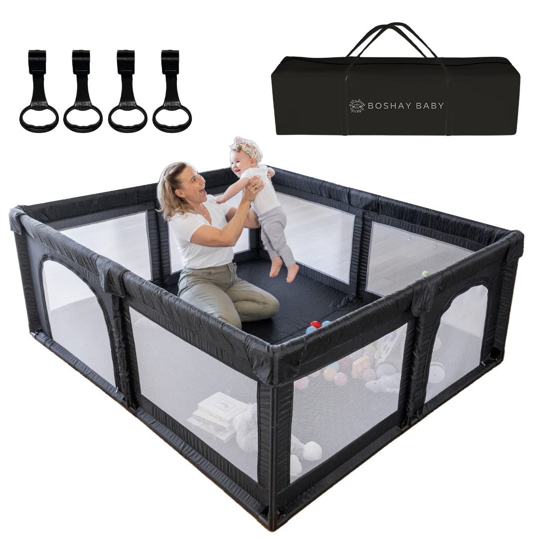 Black Baby Playpen 1.8m x 1.5m